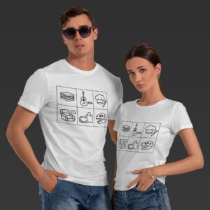 Alternative view of The One With Icons Tee-Unisex Tshirt